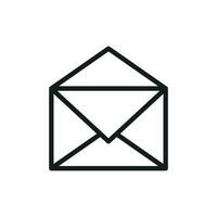 enviar envelope vetor ícone. o email plano vetor ilustração. o email o negócio conceito pictograma em branco fundo.