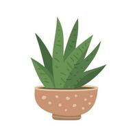 cacto bonito no pote, engraçado impressão em estilo simples dos desenhos  animados. ilustração de planta suculenta em casa. plantas exóticas e  tropicais. imprimir para livros, planejador, roupas, têxteis, design e  decoração 3494801