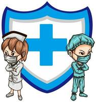 enfermeiras providenciar proteção contra vírus invasões vetor
