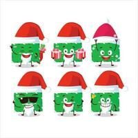 santa claus emoticons com duende envelopes desenho animado personagem vetor