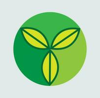 orgânico Comida logotipo Projeto com agricultura campo e Comida plantar conceito. vetor