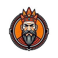 uma poderoso e dinâmico viking cabeça vetor grampo arte ilustração, com uma feroz expressão e intrincado capacete, garantido para adicionar impacto para seu desenhos e cativar atenção