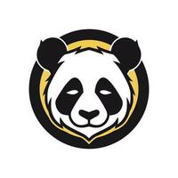 panda mascote logotipo vetor grampo arte ilustração