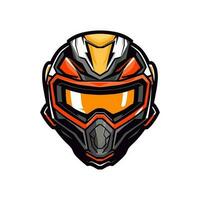 motocross logotipo capacete vetor grampo arte ilustração