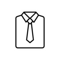 gravata com cor linha Preto ícone vetor