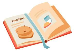 livro de receitas do receitas. desenho animado vetor ilustração