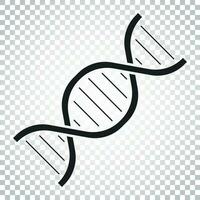 dna vetor ícone. medicamento molécula plano ilustração. simples o negócio conceito pictograma.