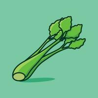 salsão simples desenho animado vetor ícone ilustração vegetal ícone