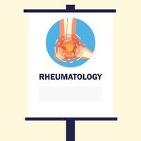 Reumatologia tornozelo na prancha vetor