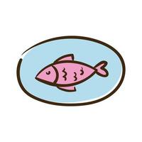 ícone de estilo simples de prato de frutos do mar vetor