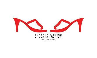 vermelho Alto calcanhar mulheres sapatos estão uma símbolo do tendendo moda vetor