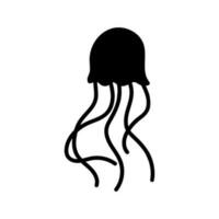 medusa ícone vetor. mar vida ilustração placa. oceano símbolo ou logotipo. vetor