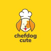 animal animais de estimação cachorro chefe de cozinha chapéu cozinhando mascote fofa logotipo Projeto vetor