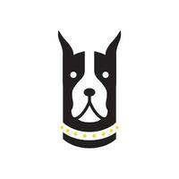 doberman cachorro animais de estimação moderno mínimo mascote logotipo ícone vetor ilustração