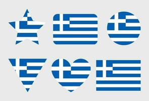Grécia bandeira vetor ícones conjunto do ilustrações