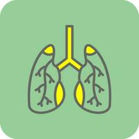 design de ícone de vetor de pulmões