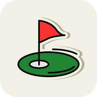 design de ícone de vetor de golfe