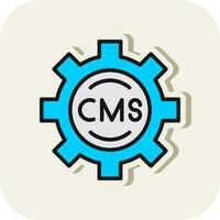 cms vetor ícone Projeto