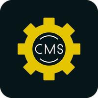 cms vetor ícone Projeto