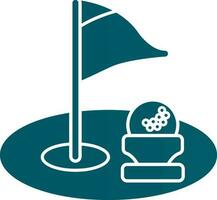 golfe orifício vetor ícone Projeto