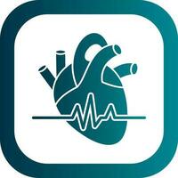 design de ícone de vetor de frequência cardíaca