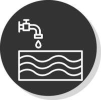 design de ícone de vetor de água
