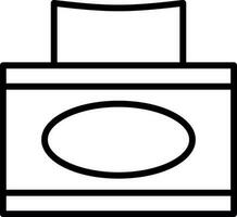 design de ícone de vetor de caixa de tecido