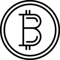 design de ícone de vetor de bitcoin