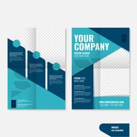 Modelos de brochura de negócios criativos geométricos profissional vetor