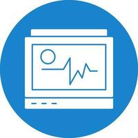 design de ícone de vetor de monitor de ecg