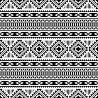 geométrico abstrato formas com étnico estilo. desatado tribal padronizar. têxtil impressão tradicional Projeto dentro nativo americano estilo. Preto e branco cores. vetor