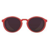 vermelho quadro, Armação oculos de sol isolado em branco fundo vetor