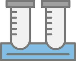 design de ícones vetoriais de tubos de ensaio vetor