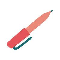 caneta escrevendo ícone de estilo simples vetor
