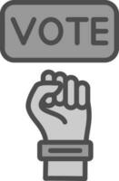 projeto de ícone vetorial de votação vetor