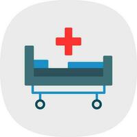 design de ícone de vetor de cama de hospital