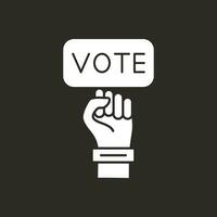 projeto de ícone vetorial de votação vetor