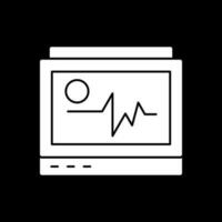 design de ícone de vetor de monitor de ecg