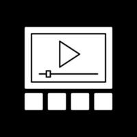 design de ícone de vetor de player de vídeo