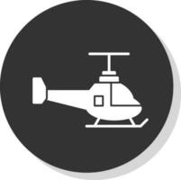 design de ícone de vetor de helicóptero