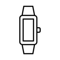 ícone de estilo de linha de dispositivo smartwatch vetor