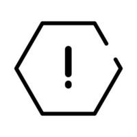 ícone de estilo de linha de símbolo de alerta vetor