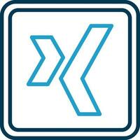 xing logotipo vetor ícone Projeto