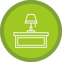 design de ícone de vetor de lâmpada de mesa