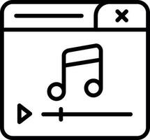 design de ícone de vetor de player de música