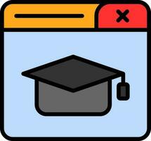 design de ícone de vetor de educação online