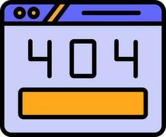 design de ícone de vetor de erro 404