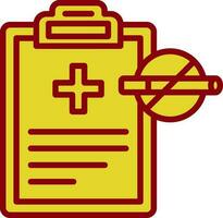 design de ícone de vetor de relatório médico