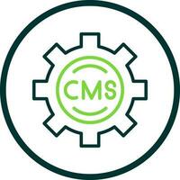 cms vetor ícone Projeto