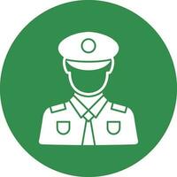 design de ícone vetorial de policial vetor